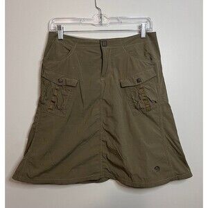 Mountain Hardwear Women’s Skirt Size 4 Hunter Green Nylon Ripstop Hiking Outdoor